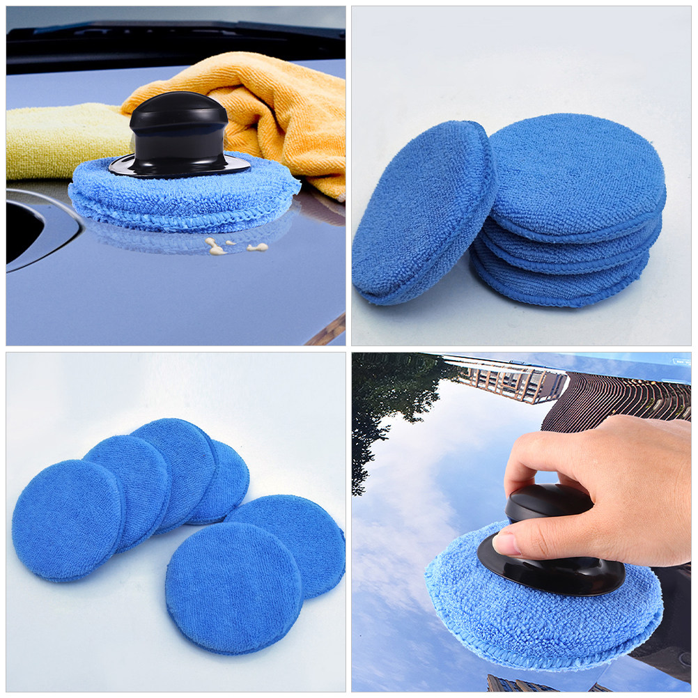 6Pcs Car Waxing Sponge Pads Po - огляд і ціна Wax Applicator Pad